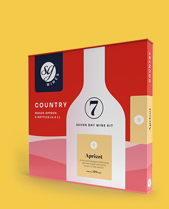 Country range 7 day wine kits from SG Wines