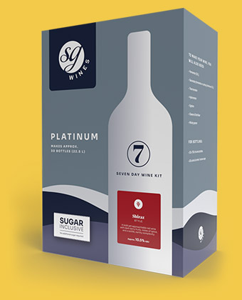 Platinum range 7 day wine kits from SG Wines